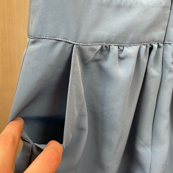 Urban Outfitters / Pins & Needles Ruffle Romper in Light Blue, size 2 - VGUC - Picture 4 of 12